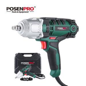 550W 전기 임팩트 렌치 MAX 토크 500Nm 1/2인치 2M 고무 케이블 자동차 4개 소켓 BMC 박스 AC 전원 수리 도