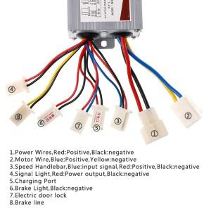 전기 자전거 스쿠터 B85C용 24V 500W 전동 속도 브러시 컨트롤러 30A
