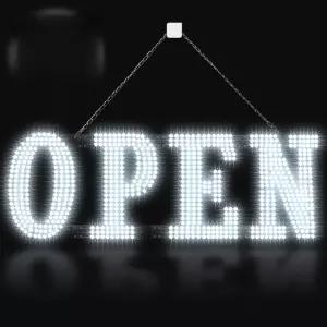 원격 제어가 가능한 30 x 09 LED 오픈 사인 -W-STZ1ANC-GO 소매점 식당 바 미용실 카페 커피숍 피자 가게