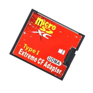 TISHRIC Micro SD TF-MicroSD/HC 용 CF 카드 어댑터-컴팩트 플래시 유형 I 메모리 리더 변환기 (카메라