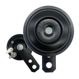 일반 오토바이 전기 경적 키트, 방수 원형 스피커, 시끄러운 자전거 스쿠터에 105dB, 12V, 48V, 60V