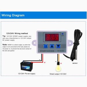 XH-W3002 온도 컨트롤러 AC110V-220V DC12V/24V LED 디지털 제어 조절기 마이크로컴퓨터 스위치 센서