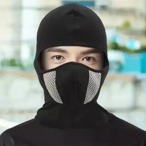 이중 메쉬 스포츠복면 자전거 등산 바라클라바 그레이
