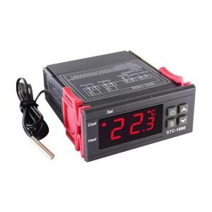 10PCS STC-1000 디지털 온도 컨트롤러 조절기 인큐베이터 릴레이 가열 냉각 220V