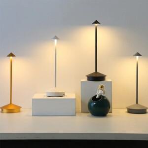 타입-C 충전식 테이블 램프 창의적인 다이닝 터치 LED 호텔 바 커피 데코레이티브 데스크