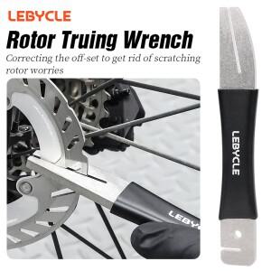 LEBYCLE MTB 로드 자전거 디스크 브레이크 로터 교정 렌치 보정 플레이트 수리 도구