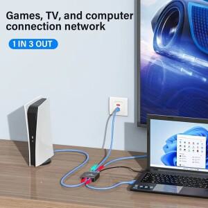 1000M Rj45 분배기 기가비트 이더넷 어댑터 인터넷 네트워크 케이블 익스텐더 PC TV 박스 라우터 공유기용