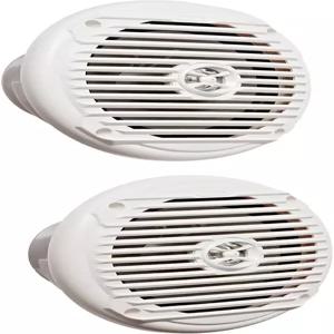 Jensen MS6007WR 6.5 동축 해양용 스피커 60와트 화이트 한 쌍으로