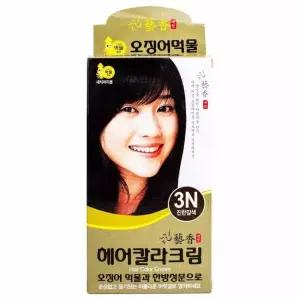 60g 예향 오징어먹물 오징어먹물염색 헤어칼라 헤어칼라크림 3N-진한갈색