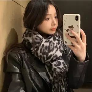 호피 머플러 목도리 넥워머 워머