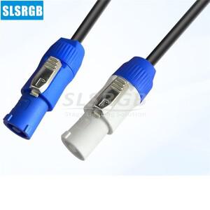 3X1.5mm² 1.5SQ 구리 코어 20A Powercon 케이블 빔 이동 헤드 라이트 손에 확장 파란색/회색 커넥터