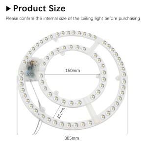 Led 패널 220V 천장 조명 교체 모듈 72W 원형 라이트 보드 팬 대 한 6000K/4000K