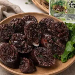 건담농수산 부추 찰순대 1KG 쌀순대 캠핑음식 막걸리안주