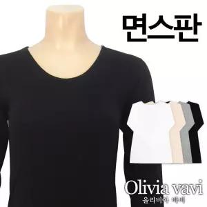 [올리비아바비]심플 면스판 9부 내의상의1종(OLG9009)FREEXL