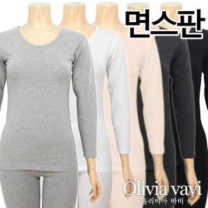 [하프클럽/올리비아바비]FREE/XL/면스판 9부내의 상하의세트(OLG9009_3009)