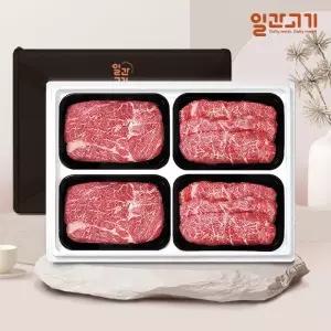 [일간고기] 1등급 암소한우 선물세트 1.2kg (등등채채)