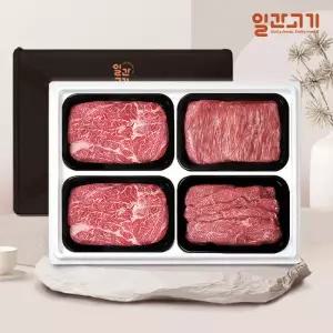 [롯데백화점]일간고기 1등급 암소한우 선물세트 1.2kg (등등국불)