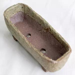 옹기 사각 화분 긴 토기 26x8cm 조화꽃 전용 다육 인테리어 장식 소품 원예 용
