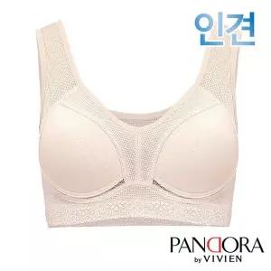 [비비안 판도라]A/B컵 인견 메쉬 노와이어 무빙브라탑1종(PBR7166)80A-95B