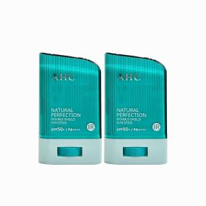 AHC 내추럴 퍼펙션 더블 쉴드 선스틱 22g (SPF 50+) 초록색 2개