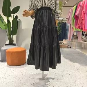 [대구백화점] [에잇컨셉]인조가죽 캉캉 롱스커트(C25I7FSK006)