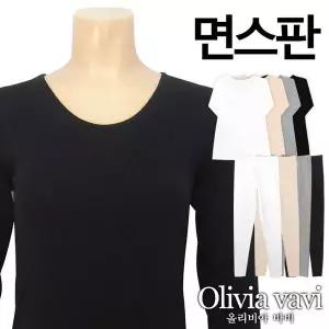 [하프클럽/올리비아바비]FREE/XL/면스판 9부내의 상하의세트(OLG9009_3009)