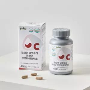 혈당엔 코로솔산 유산균 프로바이오틱스 180캡슐 6개월분 바나바잎 추출물 20억 CFU 보장 장건강 식후 혈당 상승억제 케아 조절 영양제 비타민 미네랄 건강기능식품