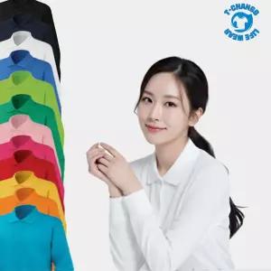여성 순면 40수 PK 카라티셔츠 반팔티 긴팔티 기본 단체 회사 유니폼