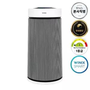 [본사직영] 위닉스 1등급 대형 공기청정기 타워프라임플러스 화이트 ATTM115-MWK 122.1㎡ Smart App 원격제어
