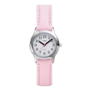 Timex 마이 퍼스트 이지리더 여아용 손목시계 핑크 인조가죽 스트랩 (T79081)