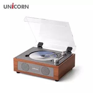 유니콘 엔틱 레트로 블루투스 휴대용 무선CD플레이어 전용리모컨 MF-500CD