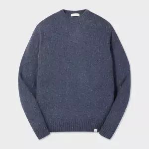 [롯데백화점]본 F/W 울 네프 라운드 풀오버 니트 블루 BN4FSW811BL