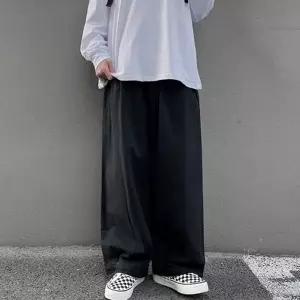 밴딩 팬츠 루즈핏 스트레이트 데일리 남성 와이드 팬츠 바지 가을 트레이닝
