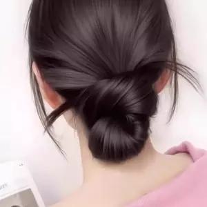 로우번 똥머리 가발 자연스러운 이쁜 부분 집게형 여자 낮은 머리