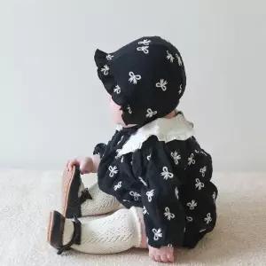 에보니 리본 슈트 (+보넷) LM 여자아기옷 돌백일 선물