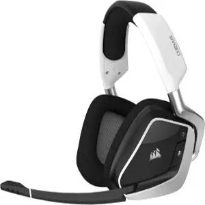 커세어 호환 무선 보이드 최대 PC 메시 마이크 ？ 서라운드 화이트 RGB 엘리트 마이크로파이버 40피트 PS4