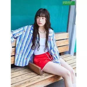[베네통]딸기 스트라이프 블라우스 BABLA7631_P420567705