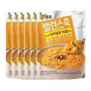 대량 마트 420g 통팥늙은호박죽 6개 420g 대량