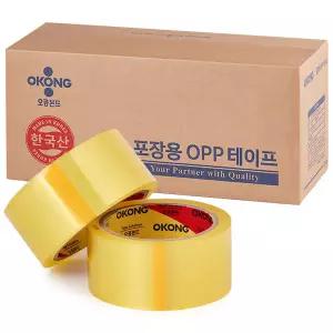 오공 박스테이프 중포장 아크릴 투명 OPP테이프40M 50M 80M 1박스 두꺼운