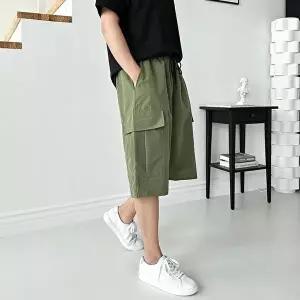 오버핏반바지 카고 반바지 립스탑 카고반바지 남성 5부