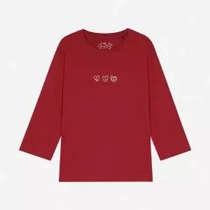 여성 얇은 면소재 미니하트 7부소매 티셔츠(NTM255)EIC