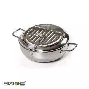 키친아트 인덕션 스텐 튀김냄비 20cm 예쁜냄비/인테리어/주방용품/직화냄비/찌개