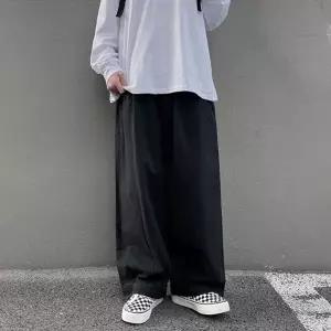 미우 드롭와이드팬츠 남자바지 베이직 밴딩 조거팬츠