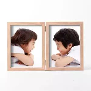 사진액자 2단 포토프레임 디자인액자 탁상액자 접이식 액자(6x8)