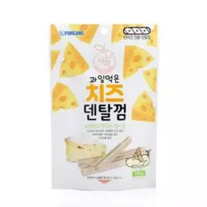 껌간식브랜드 포켄스 과일먹은 치즈덴탈껌 사과 100g