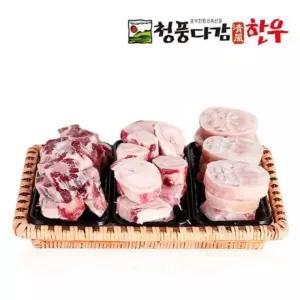 한우선물세트 한우우족사골세트 명절선물 한우우족 +사골 +꼬리3kg