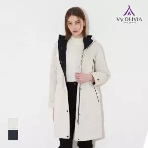 [VVOLIVIA] 후드형 슬림 패딩 점퍼_VVBKA3S1376