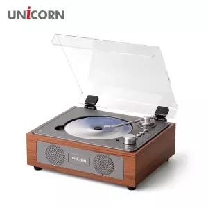 유니콘 엔틱 레트로 블루투스 휴대용 무선CD플레이어 전용리모컨 MF-500CD