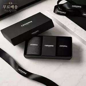 [레노마]남자 무지 중목 양말 2족 선물세트 RM1301S 무배