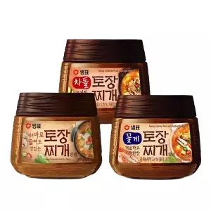갤러리아 샘표 토장찌개양념 3종 3개(꽃게 450g+차돌 450g+토장 450g)